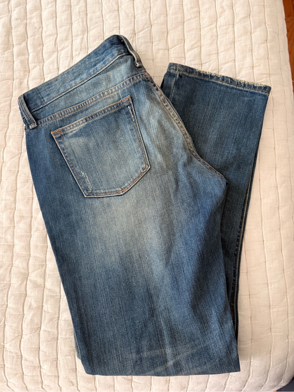 Gap 1969 Real Straight Distressed Denim Jeans - size 31 NWT
